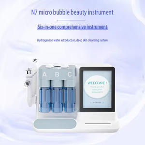 전문 6-in-1 히드라 뷰티 페이셜 스파 기계 미세 박피술 아쿠아 필 산소 제트 초음파 수화 피부 미백 - Product Image 5