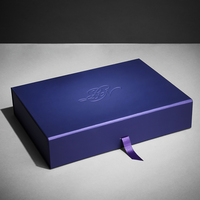 Boîte d'emballage magnétique en carton de luxe personnalisée avec logo pour cadeaux et envois postaux en gros