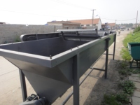 Bac de lavage et bac de rinçage flottants en plastique pour ligne de recyclage