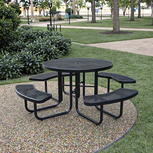 <span class=keywords><strong>Set</strong></span> di Tavolo e Sedie da Esterno in Metallo Rivestito in PVC Economico con Piano in Rete per Aree <span class=keywords><strong>Pranzo</strong></span> di Scuole e Parchi Giochi - Product Image 1