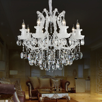 Lustre en cristal K9 de luxe à LED Maria Theresa pour salon, chambre à coucher, mariage, décoration intérieure