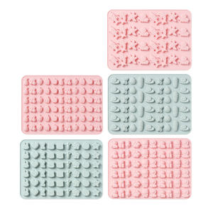 Hoch temperatur beständigkeit Frucht tiere Starfishs Dolphins Octopus Sharks Shape <span class=keywords><strong>Mini</strong></span> Gummy Moulds Silikon - Product Image 4