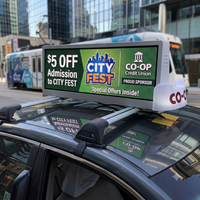 Écran publicitaire mobile LED pour toit de taxi Jode WIFI 4G 5G, affichage vidéo HD 4K extérieur P5, panneau d'affichage pour camion, étanche