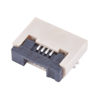 Connecteur FPC à pas de 0,5 mm H2.0, contact inférieur à verrouillage rabattable, prise SMD 4P-50P, connecteur de câble plat flexible pour PCB LCD