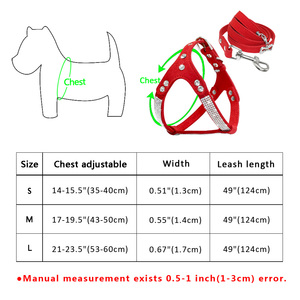 Satu Set Tali dan Kekang Anjing Kulit Suede Lembut, Kekang Anjing dengan Liontin untuk Hewan Peliharaan Kecil Sedang - Product Image 6