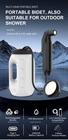 Accessoires de toilette et de camping : Douchette électrique portative pour musulmans, bidet portable avec réservoir d'eau de 2,5 L/5 L pour les voyages et les activités de plein air