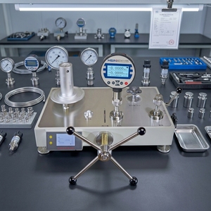 Calibrador de Pistón de Peso Muerto de Sobremesa HSIN1600, Instrumento Digital de Prueba de Alta Calibración Hidráulica de 1600 bar HSIN1600 - Product Image 1
