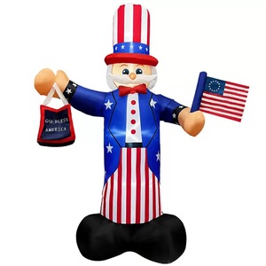 Hot Bán Yêu Nước Chú Sam USA Sự Kiện Ngoài Trời Yêu Nước Khổng Lồ Inflatable Cờ Đại Bàng Bóng Cho Cuộc Diễu hành Với Hai Mặt - Product Image 6