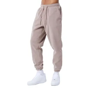 OEM custom men joggers heavyweight mens casual polar fleece jogger tuta pantaloni da uomo