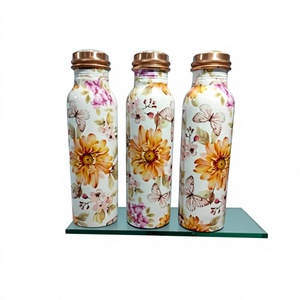 Botella de Agua de Acero al Carbono con Diseño Floral y Tapa de Rosca, Reutilizable, Ecológica, Anticorrosiva, para Adultos, Ideal para Viajes - Product Image 2