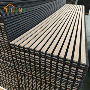 Panel Acústico Insonorizante de Madera de Nogal con Diseño Ranurado para Pared Interior de <span class=keywords><strong>Bar</strong></span>, MOQ Bajo y Entrega Rápida - Product Image 5