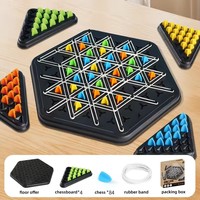 Vente chaude Multijoueur Puzzle Chaîne Triangle Jeu de société stratégique Améliore la mémoire et le raisonnement logique Capacités juguetes