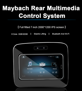 Многофункциональный информационно-развлекательный центральный экран для задних сидений Mercedes-Benz Maybach — роскошная мультимедийная панель управления для задних сидений автомобиля - Product Image 2
