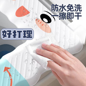Funda para asiento de inodoro EVA con estampado de dibujos animados, impermeable, cálida para todas las estaciones, tapete adhesivo - Product Image 4