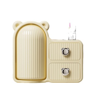 Desktop Storage Box Drawer Style Rotating Pen Holder Multi Functional Cosmetic <b>Shelf</b> For Students And Children - Product Image 5