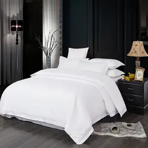 Otel yorgan seti/nevresim yatak toptan/nevresim yatak örtüsü seti tedarikçisi yastık kılıfı için otel