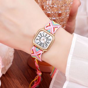 Nouvelle montre pour femme avec bracelet tissé, montre à quartz élégante - Product Image 3