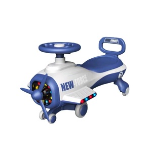 New-Force Kids Ride On Plane Toy With Lights And <b>Wheels</b> For 1-6 Years Old Children Unisex <b>Plastic</b> Gliding Car - Product Image 3