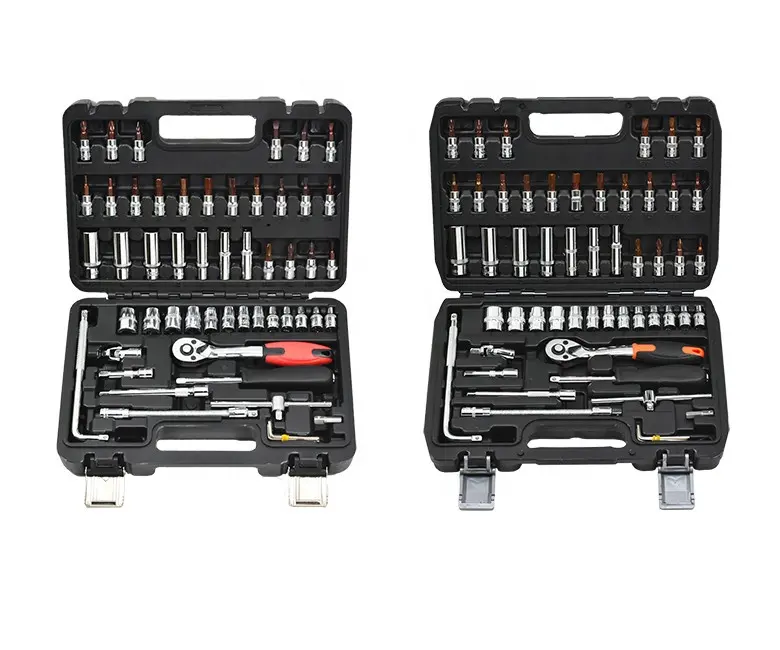 Conjunto de 54 conjuntos de chave de catraca crv, para ferramentas de manutenção automática