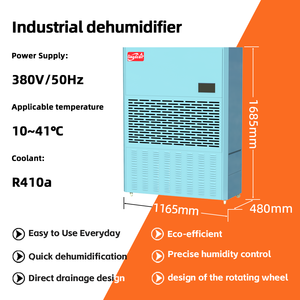 מסיר לחות חשמלי מקצועי לשימוש במעבדה 498 ליטר/יום |   מעבדות פיזיקה/כימיה |   בקרת לחות מדויקת, רעש נמוך - Product Image 3