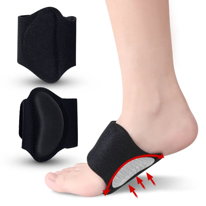 Arch Support Sleeve Flat Feet Gel Shoe Insert Adjustable Brace for Men Women Elastic Polyester Yarn Arch Support Bandage Sleeve