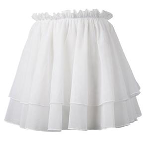 Gonna <span class=keywords><strong>Tutu</strong></span> da Balletto in Chiffon per Donna 2025, Vita Elastica, Bianca, a 2 Strati, Voluminosa, per Allenamento di Danza, Stile <span class=keywords><strong>Ballerina</strong></span> - Product Image 2