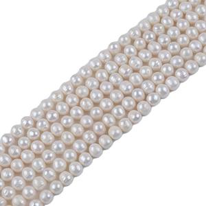 ไข่มุกน้ำจืดสีขาวขนาด 10-11 มม. ของ Zhuji Wholesale แสงเงาสวยงาม ทรงมันฝรั่ง ผลิตภัณฑ์กึ่งสำเร็จรูปสำหรับงาน DIY - Product Image 5