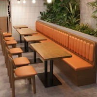 Ensemble de meubles de restaurant durables, table et chaises de restaurant, chaise de salle à manger, banquette de restaurant, table et chaises de café