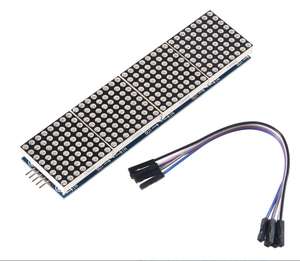Segmen LED menampilkan MAX7219 modul matriks titik 32x84 in 1 modul peraga LED untuk kabel Microcontroller Raspberry <span class=keywords><strong>Pi</strong></span> 5Pin - Product Image 1