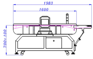 Trasportatore ago Metal <span class=keywords><strong>Detector</strong></span> per il foglio di alluminio prodotti del pacchetto - Product Image 6