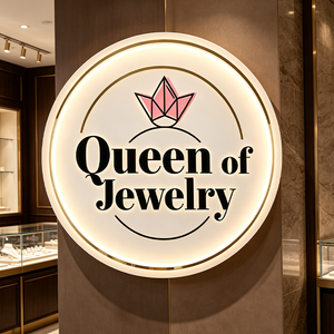 Letrero Comercial Acrílico Retroiluminado Elegante y Personalizado para Joyerías, Logotipo Luminoso Premium para Negocios de Cosméticos y Salones de Uñas - Product Image 1