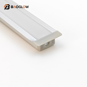 Vente en gros de profilés en aluminium LED personnalisés 15*09 sans rainures pour bandes LED arrière avec diffuseur transparent laiteux en aluminium - Product Image 5