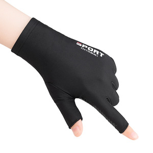 Gants demi-doigts en soie glacée à séchage rapide Yu Duo pour la conduite, le cyclisme et la protection solaire - Product Image 5