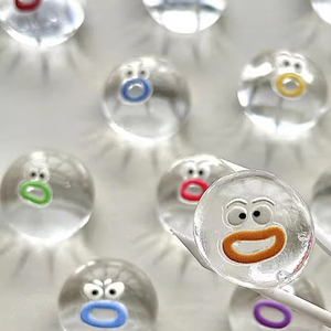 2025 Wholesale Creative Toy Decompression Vent <b>Ball</b> TPR Transparent <b>Squeeze</b> <b>Ball</b> Toys clear Funny Expressions Mini Mochi Squishy - Product Image 2