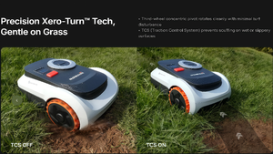 Cortacésped robótico sin cables Navimow i206/i210 con tracción en las cuatro ruedas, navegación RTK y control por aplicación para áreas de 600-1000 m². ㎡   Jardín - Product Image 3