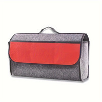 Boîte de rangement de voiture pliable personnalisée en gros kit de luxe organisateur de valise en nylon sac poubelle de voiture à dossier de siège boîte de rangement de coffre