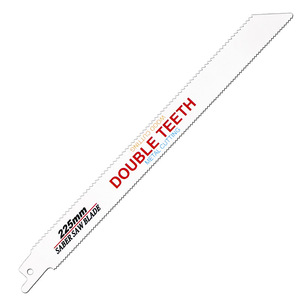 Double Teeth Saber Saw Blade 225mm Multipurpose Cutting Wood Metal Plastic Bone Industrial Grade Reciprocating Saw Blade - Product Image 1