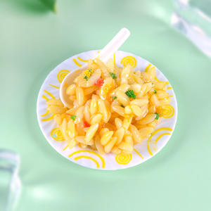 อา<span class=keywords><strong>ห</strong></span>ารจำลองขนาดเล็ก <span class=keywords><strong>ข้าว</strong></span>ผัดจำลอง อุปกรณ์ประกอบฉากครัว พวงกุญแจแสนสนุก - Product Image 6