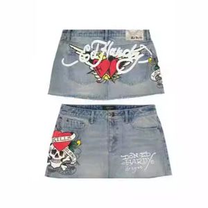 C1909 consegna rapida estate all'ingrosso moda Designer stampato donna gonna in Denim 2 pezzi Set - Product Image 4