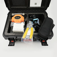 Soudeuse par fusion de fibres optiques HY-801, machine à souder par alignement de cœur à 4 moteurs, 5200 mAh, kit d'outils FTTH