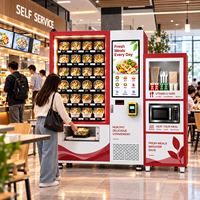 Distributeur automatique de boîtes à lunch Winnsen avec paiement par carte pour la cantine du personnel, vente sans surveillance