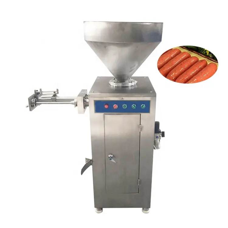 Máquina automática de fazer salsichas tipo elétrica para enchimento de salsichas e salsichas de frango e peixe