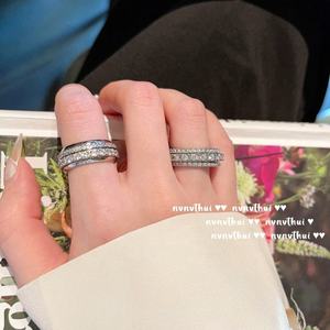 Senna di fiume 18K placcato oro Xinghe gemma brillante Multi-fila Flash diamante zircone anello in ottone regalo alla moda - Product Image 3