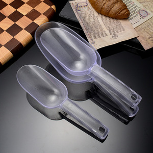 Transparent Ice Shovel Plastic Flat Bottom Thickened For Ice Cream Shop Tea Milk Powder Popcorn Candy Storage - Product Image 2