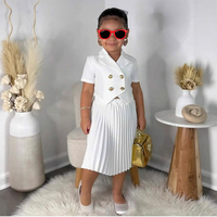 Europe et Amérique 2025 Nouvelle Collection Transfrontalière Ensemble Mode Fille Deux Pièces : Veste + Robe Papillon à Manches Courtes en Jean