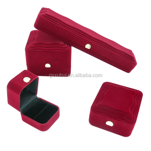 도매 럭셔리 벨벳 보석 세트 상자 사용자 정의 로고 반지 귀걸이 목걸이 기업 보석 선물 케이스 - Product Image 4