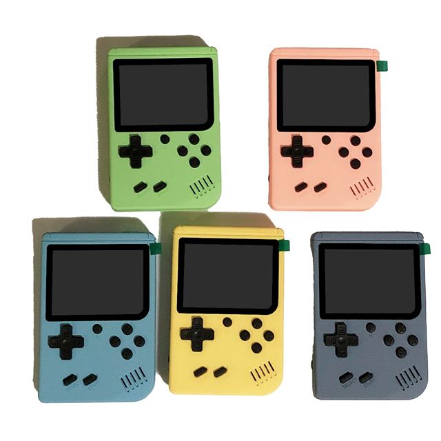 M500 Player 2.4'' 3 Inch Portable Retro Mini Video 8-Bit Handheld Game Player Built-in 500 Games AV Out Game Console Mini Player