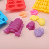 Moules à gâteau en silicone en forme d'étoile de la mort pour la guerre, vente en gros, pas cher, moules à chocolat, bac à glaçons