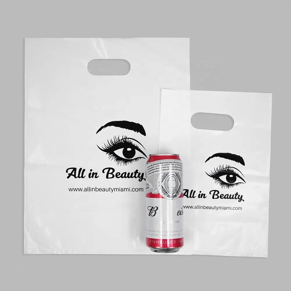 Novo atacado Personalizado impressão de PEAD sacola de plástico sacos de compras com logos