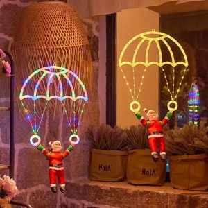 LED Christmas Parachute String <b>Lights</b> Indoor and Outdoor Christmas <b>Decorative</b> <b>Lights</b> Santa Claus Alphabet <b>Lights</b> Cord Pendant - Product Image 5